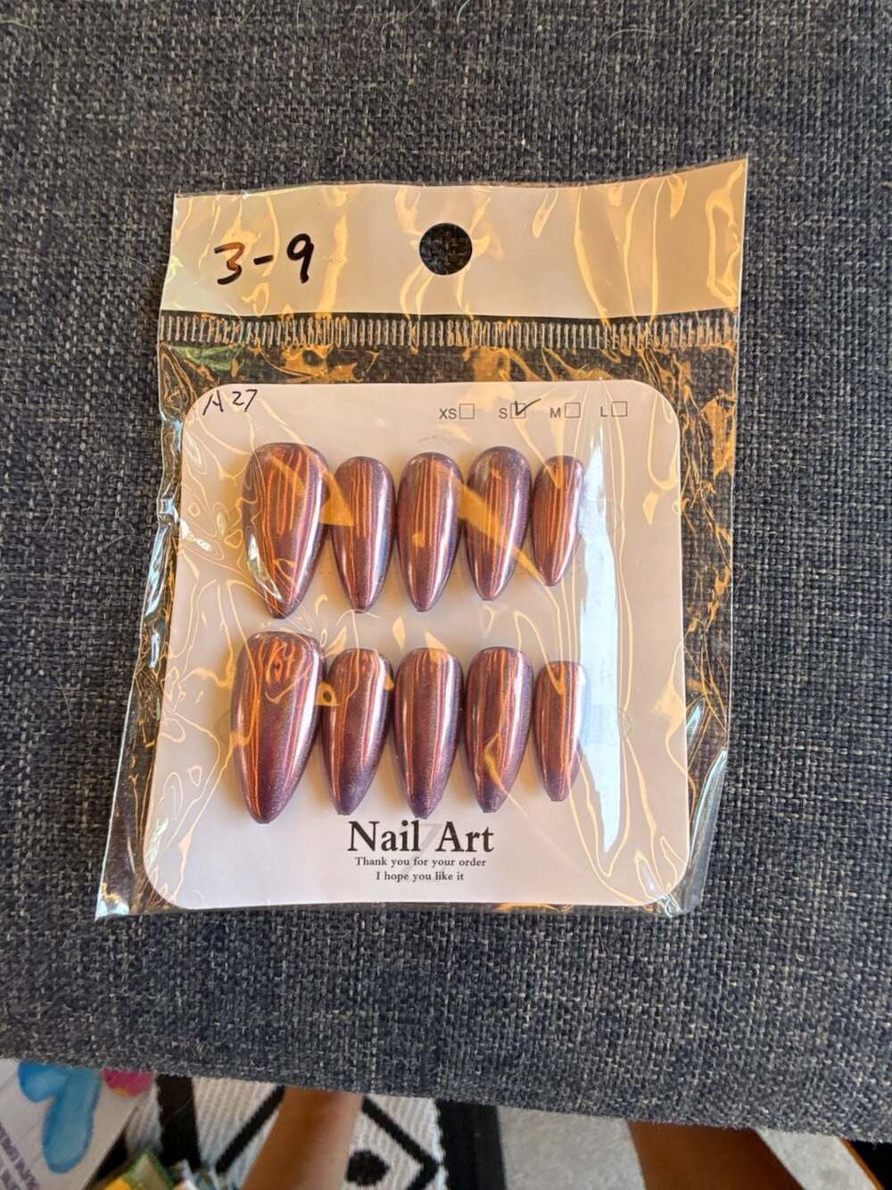 Chrome Metallic Almond Press-On Nails